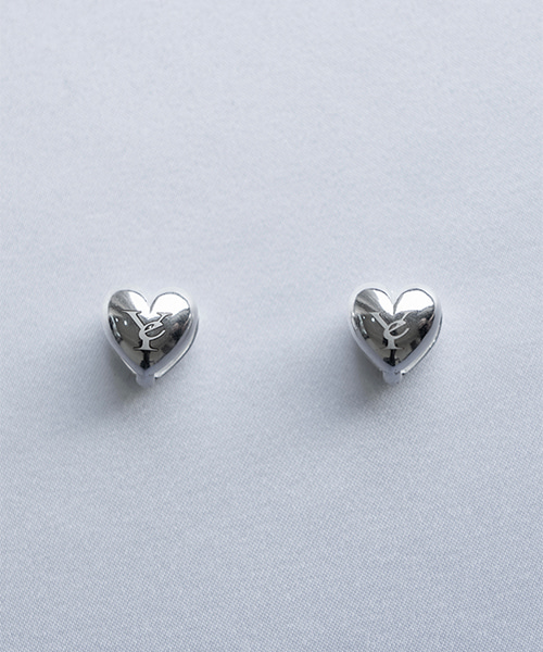 (silver925)Signature silver heart earring