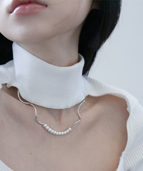 (Limited) Pearl wave necklace
