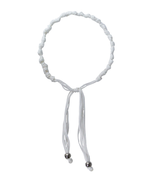 [9/26입고예정] (Limited) White rose strap necklace