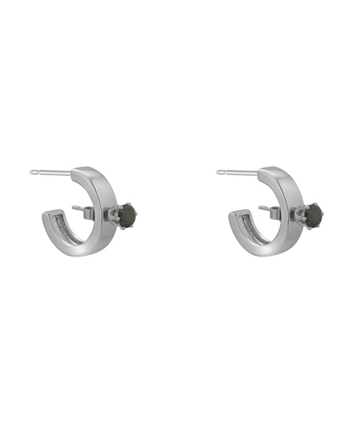[4/1 출고 예정] Earring stone earring_S (Black)