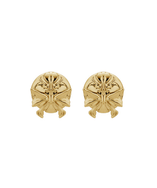 Angelic compact gold earring