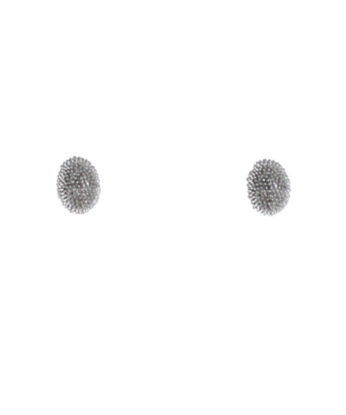 Chestnut silver earring